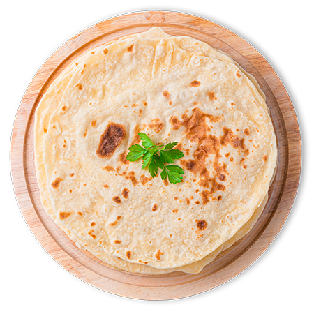 Healthy Fresh Natural Vegetarian Roti