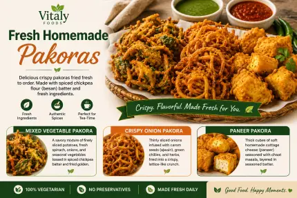 Fresh Homemade Pakoras