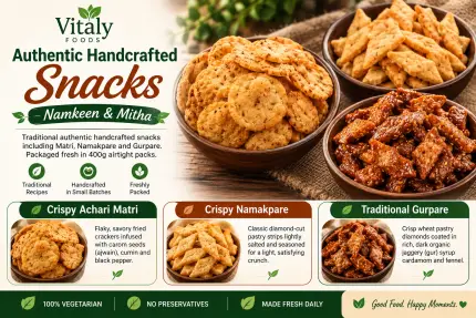 Authentic Handcrafted Snacks (Namkeen & Mitha)
