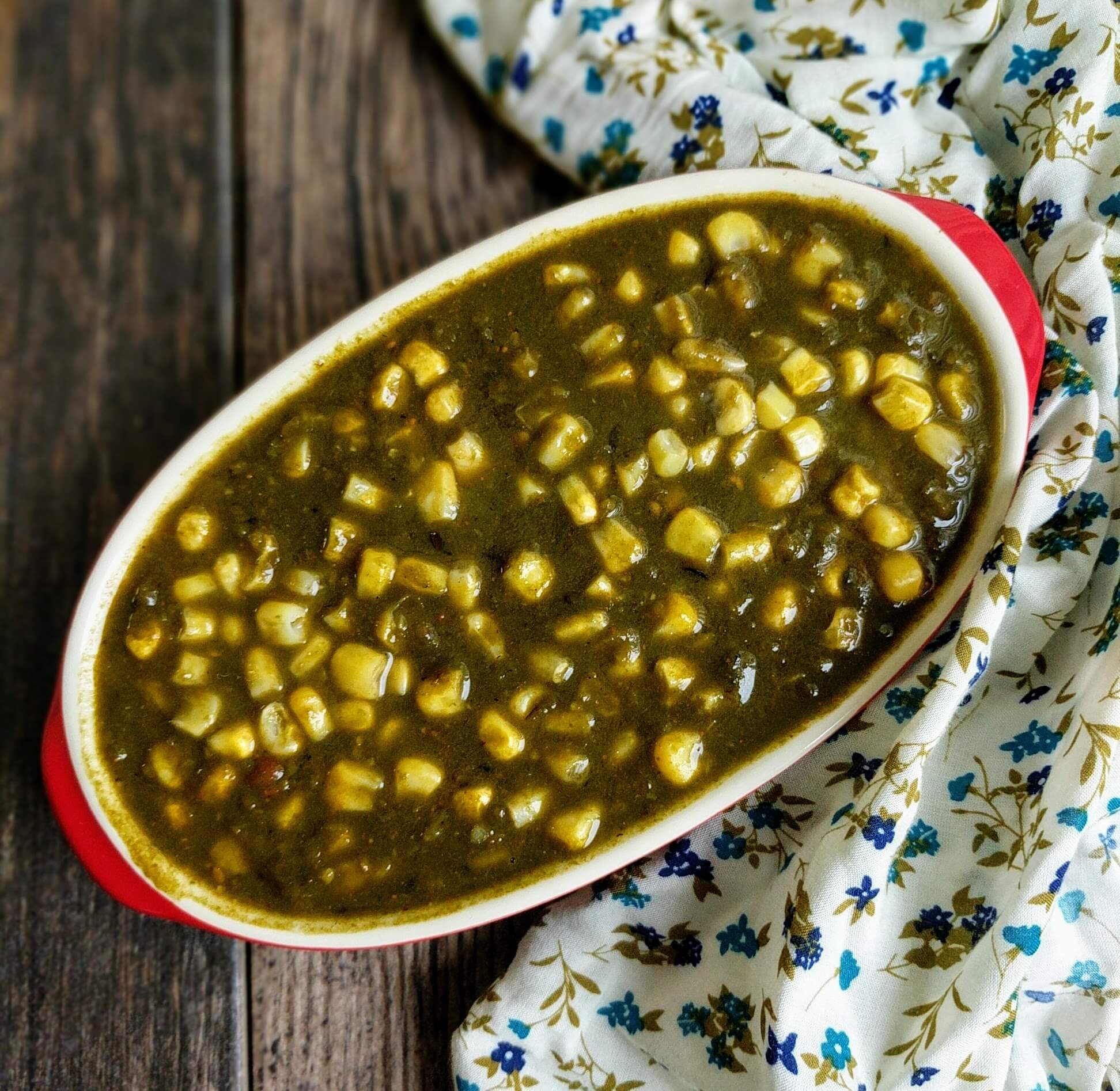 Palak Corn Aloo
