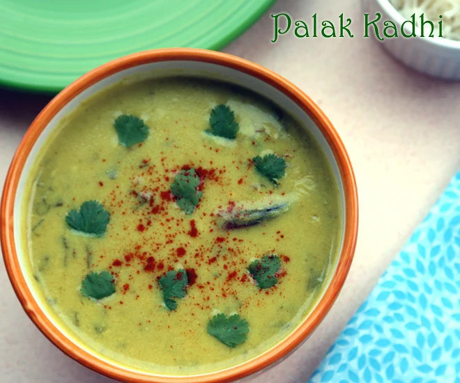 Kadi with palak